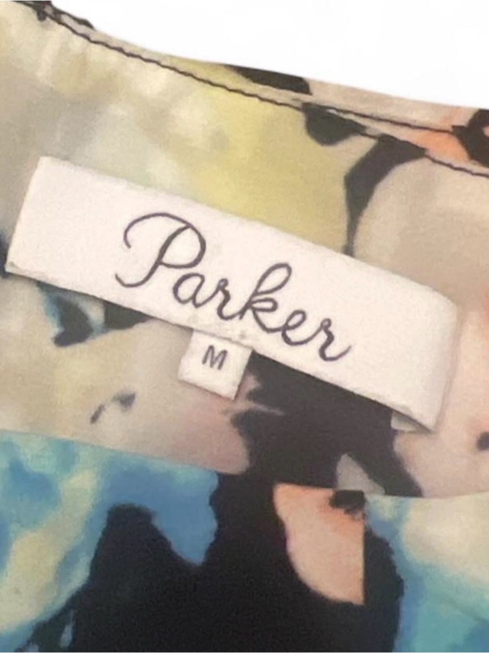 Parker Silk Floral Spaghetti-Strap Mini Dress - Black Multi Woman’s Y2K Luxury - Picture 2 of 8